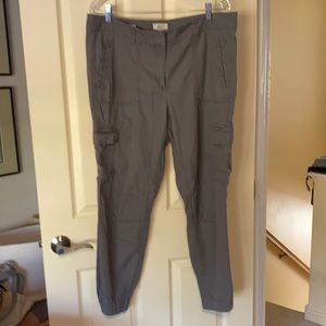 Loft outlet cargo jogger size 14 gray